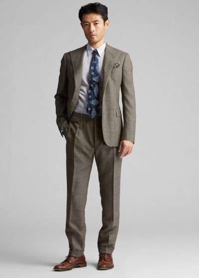 Calças Ralph Lauren Slim Windowpane Homem 72630-PLNS